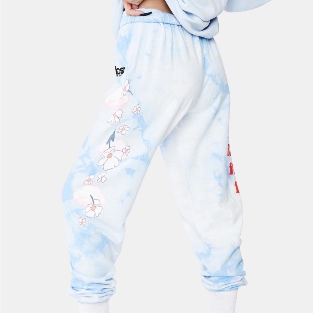 Blue Floral Joggers